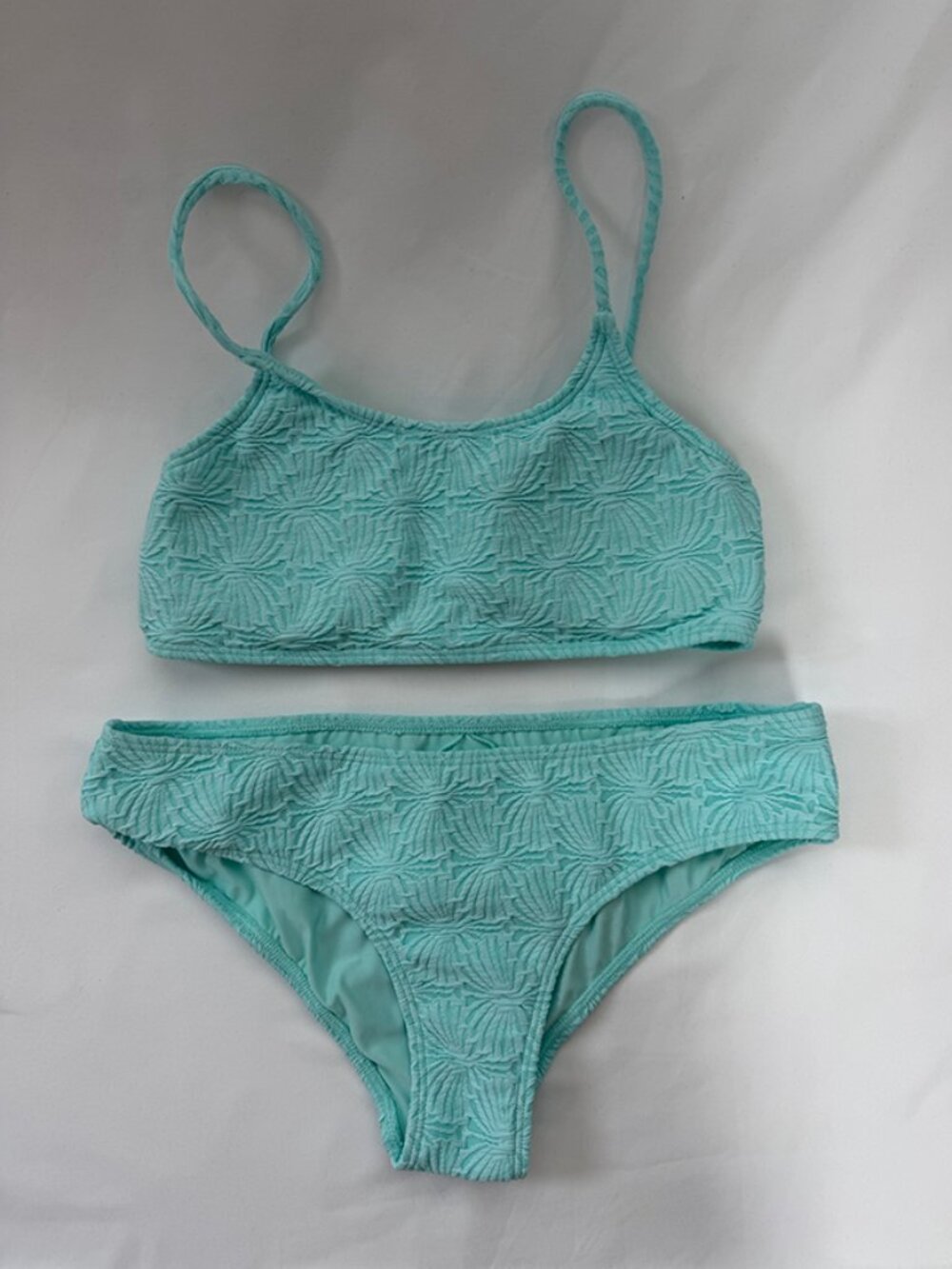 FULL TILT Girls Textured Bralette Bikini Set | Girls 12